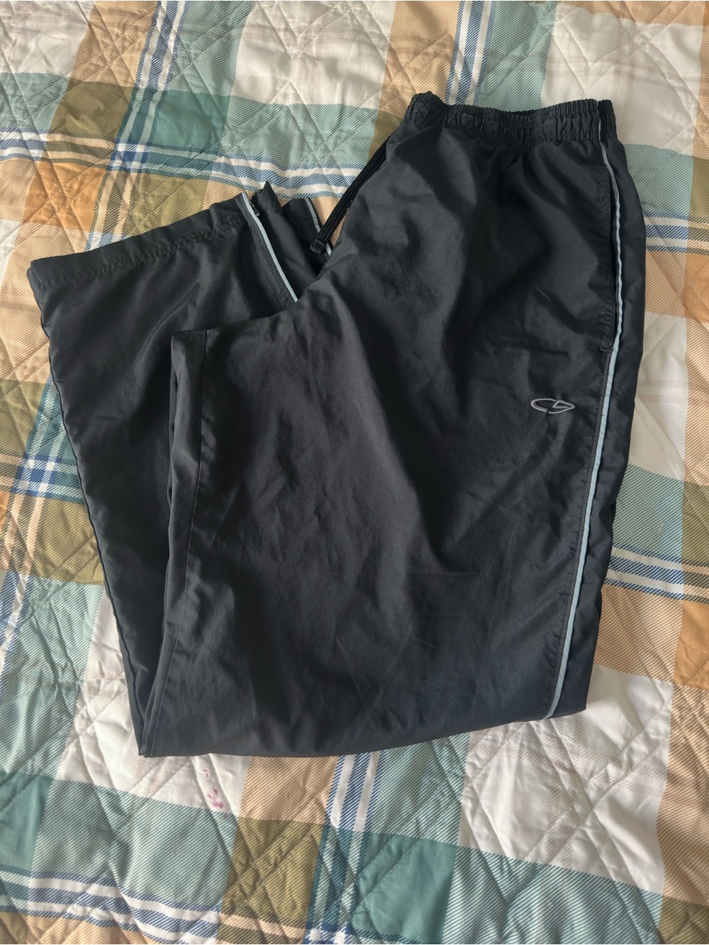 Champion Black Joggers with Gray Piping